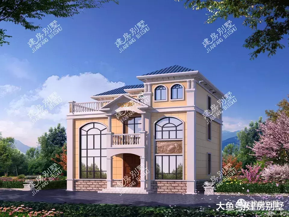 神似四胞胎的農村自建房戶型，沒有一棟不美的，款款都愛