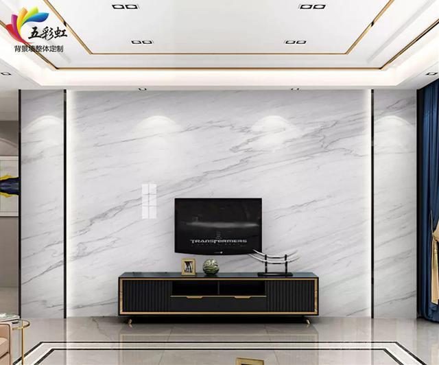 9款爵士白微晶石电视背景墙, 永不落伍的时尚风格!