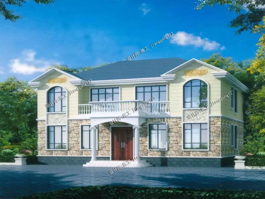 6款农村双拼别墅，兄弟姐妹多，这样建房谁都不吃亏