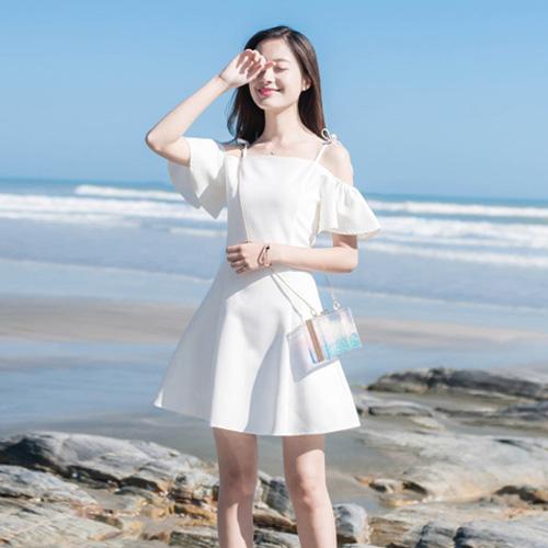 这几款一字领连衣裙真的好看 高个子小个子都能穿！