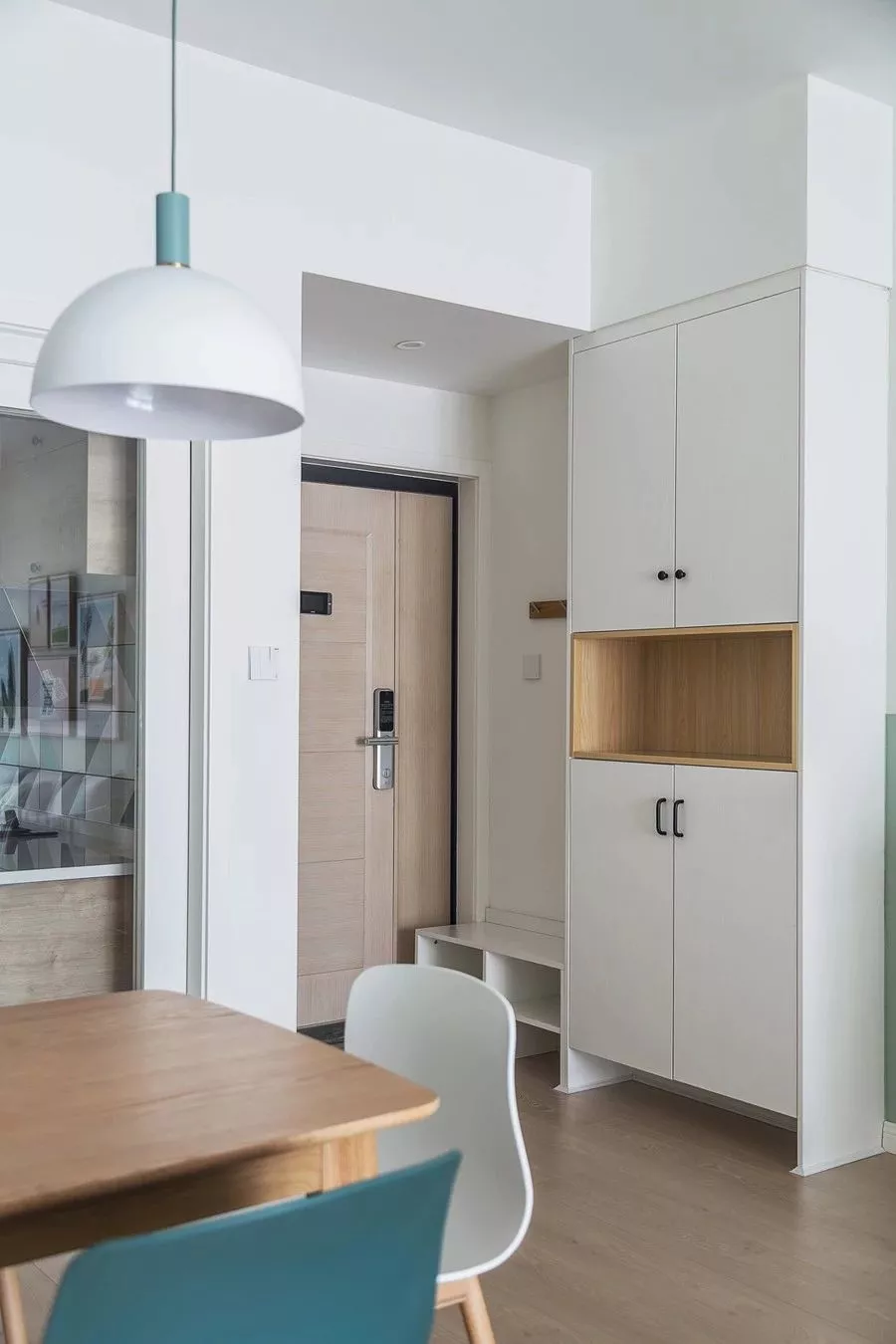 100平的小清新北欧风三居室，整体搭配看起来好舒服