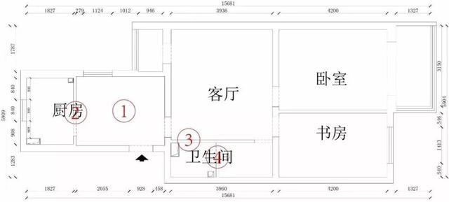 80㎡的老房子, 四处墙体改造, 这个家好看又好住!