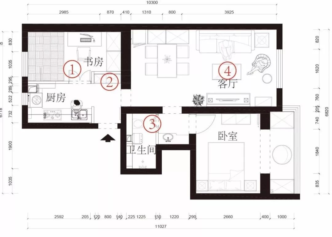 用莫兰迪色打造的北欧风小户型二居室，半包只花6.7万