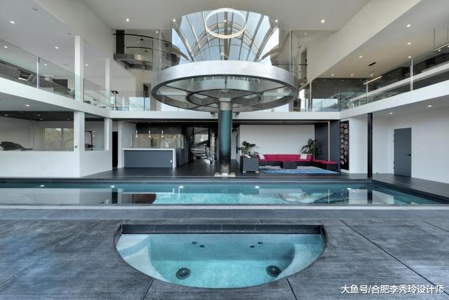 斥资7000万改造930平大豪宅，在半空中吃饭，下面4米泳池，太赞了