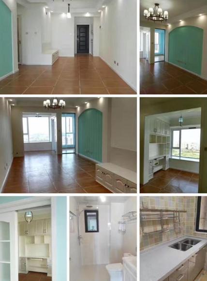 3个月硬装结束，刚打扫完卫生就很漂亮了，尤其电视墙很特别！