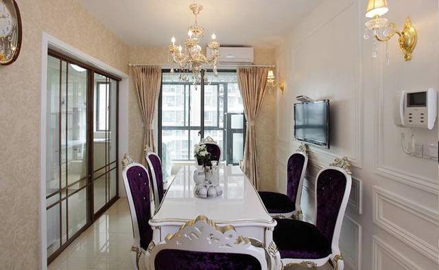 闺蜜100㎡花了27万装修 紫色浪漫欧式家居 还做了衣帽间