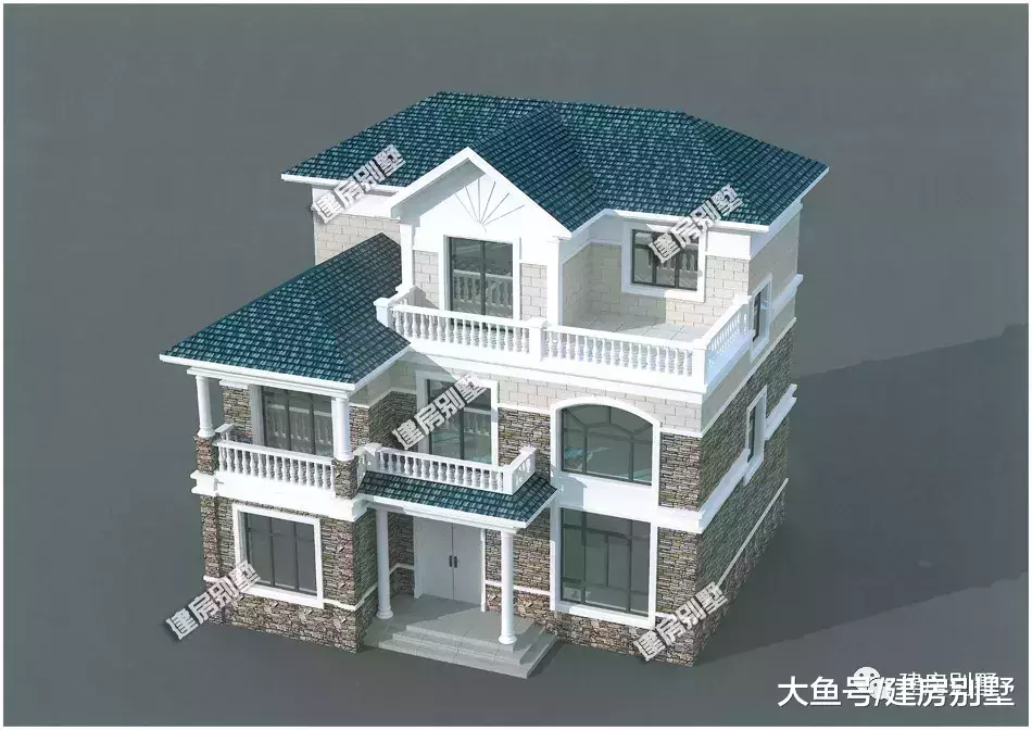 毛坯造價30萬的新農村美式別墅，這外觀放在國外都受歡迎