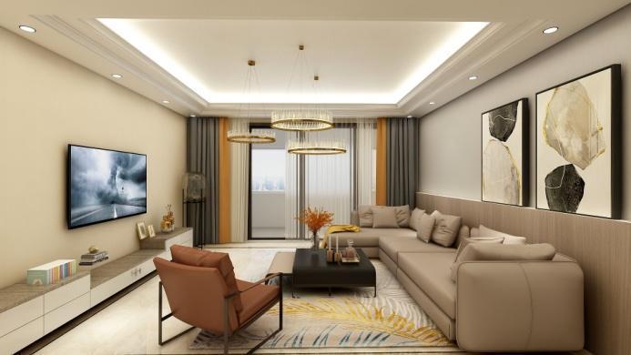 巴莎3D软装方案 | 量身打造现代轻奢风，唐宁府精装房的华丽转身！