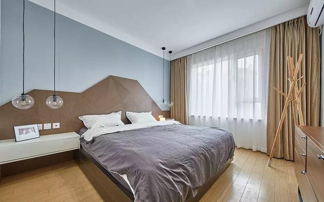 86㎡现代三居室，虽然是现代风，但却带有新中式的感觉