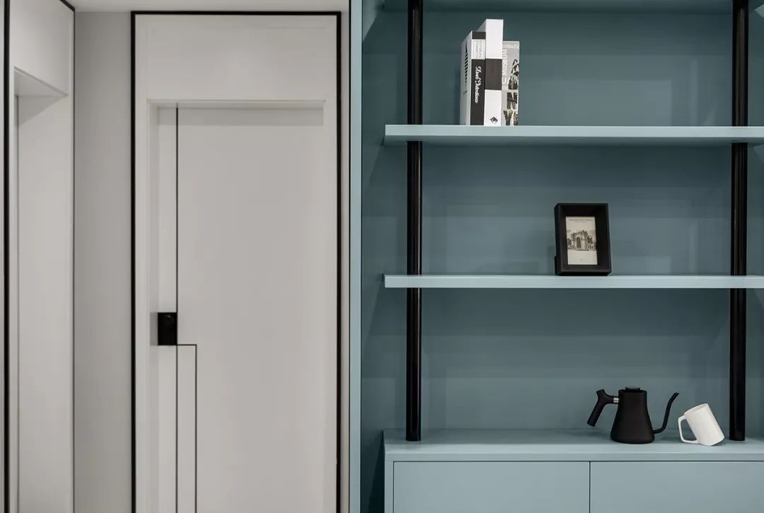 120㎡现代简约，优雅蓝色调，装出安静大方的气质