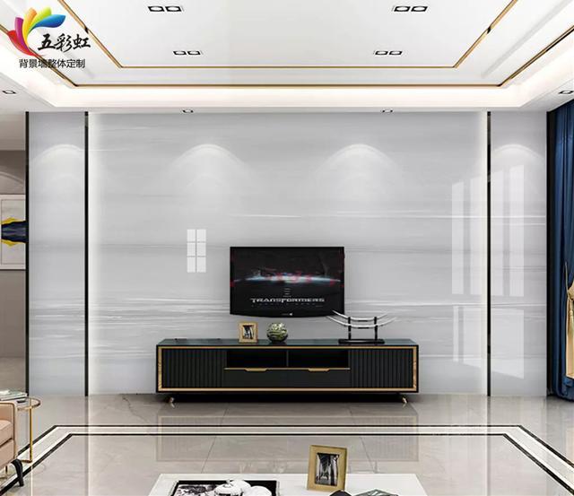 9款爵士白微晶石电视背景墙, 永不落伍的时尚风格!