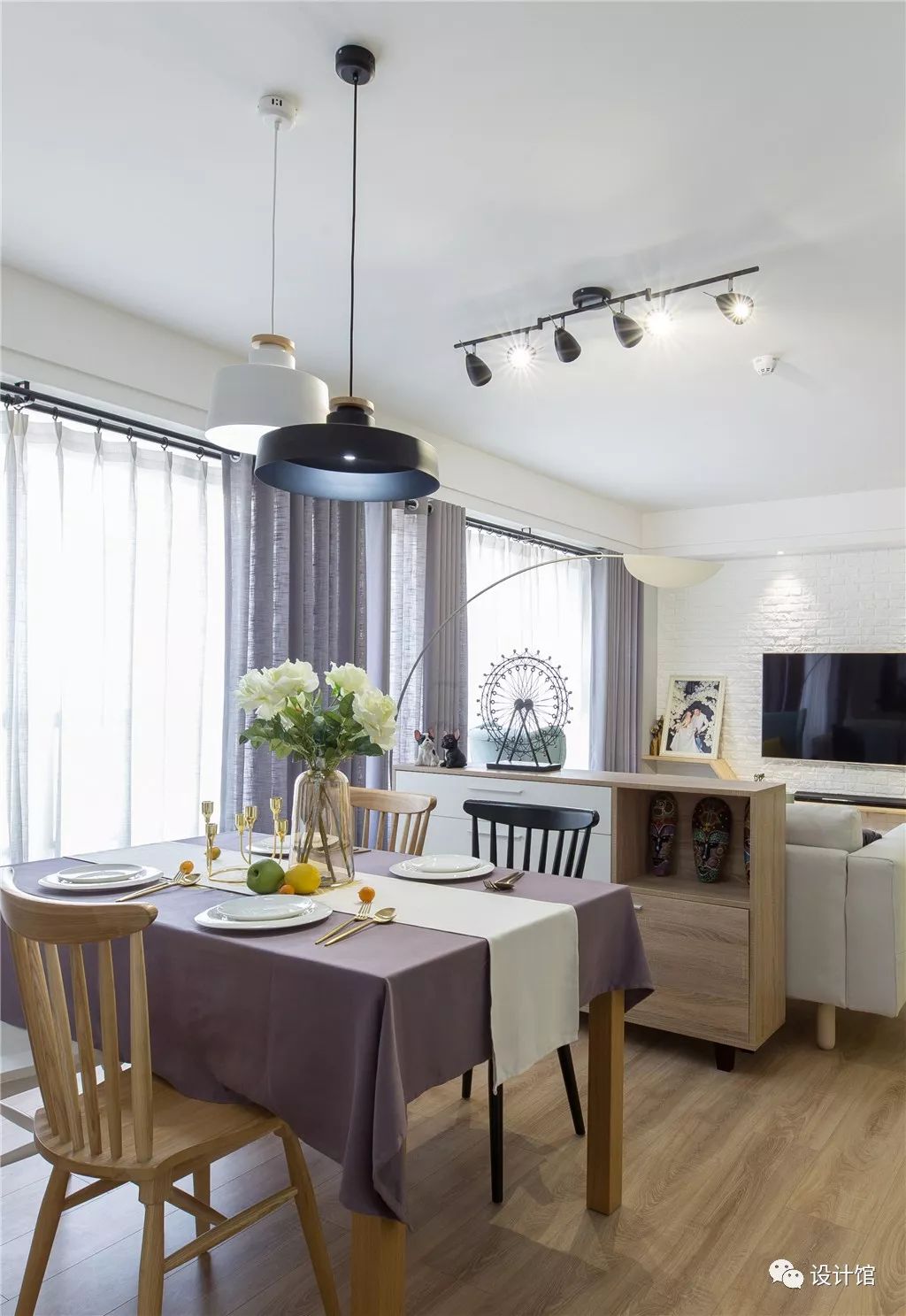 97㎡现代北欧，简单装修+精致软装，营造出暖心的环境