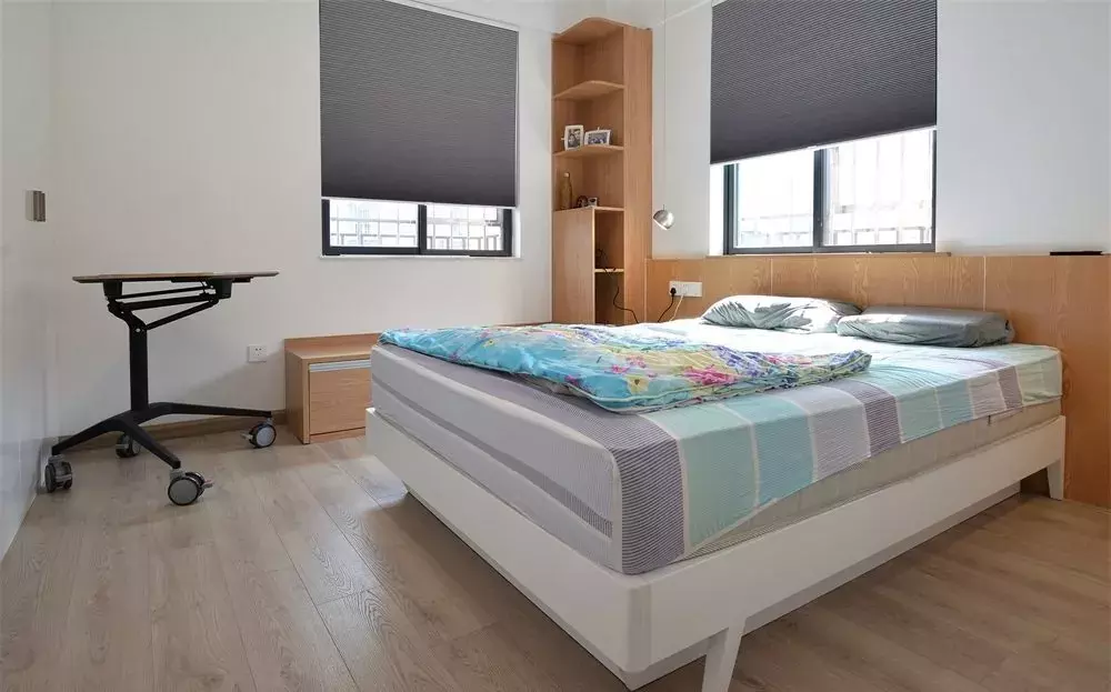 67平的北歐風小戶型二居室，把餐廳變成了多功能室