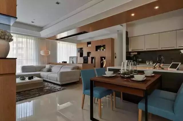 时尚的139平现代三居室, 在带衣帽间的卧室里还挤出了一个书房, 好赞!