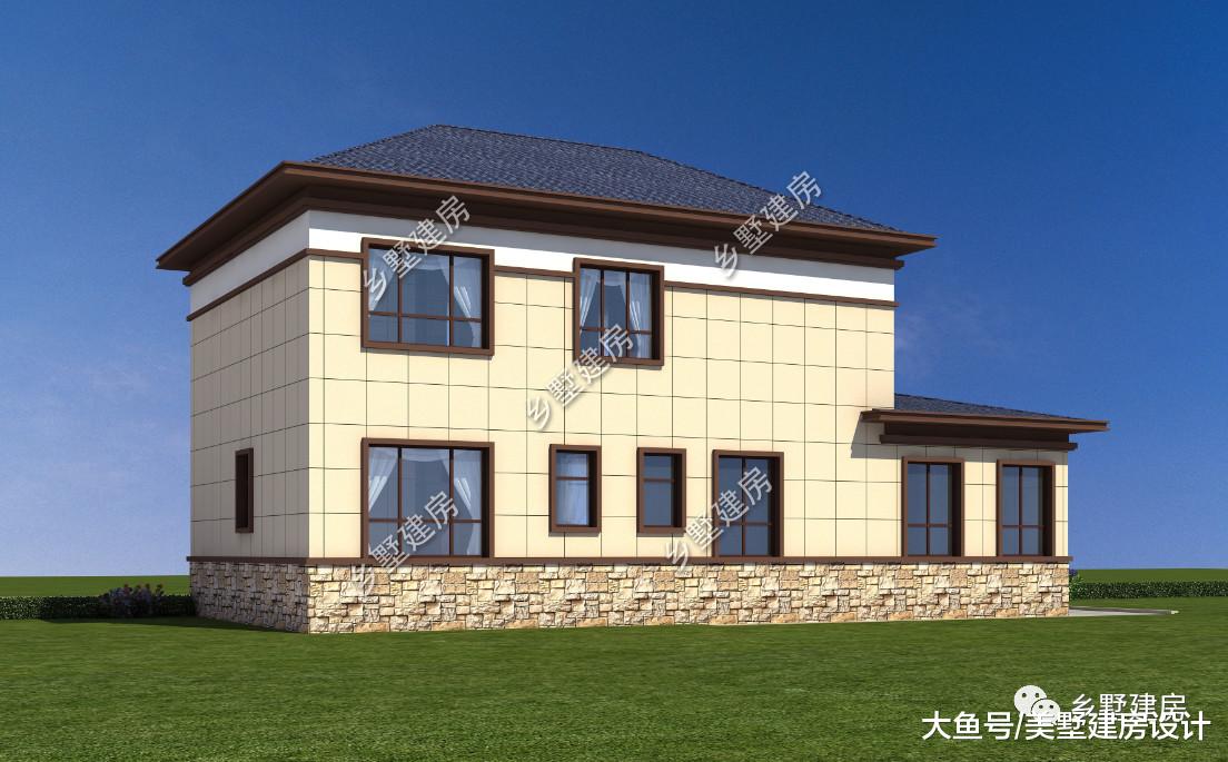 18X10米简欧二层别墅，主体造价22万就能打造一个温馨的家