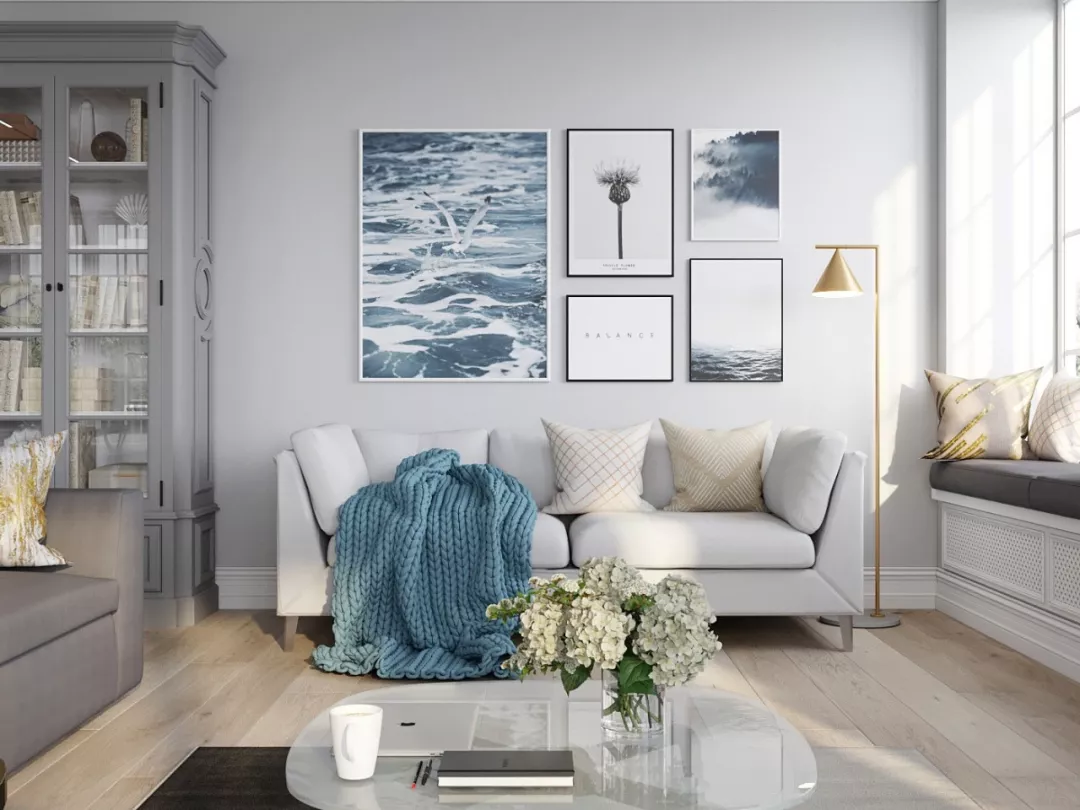 大白墙看腻了？试试这些挂画，让你家沙发背景墙比别人家的好看！