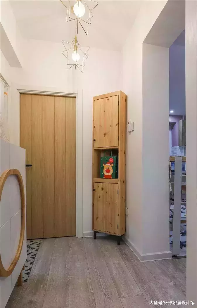 60㎡北欧风公寓, 吧台隔断过道, 餐厅厨房一体化真宽敞!