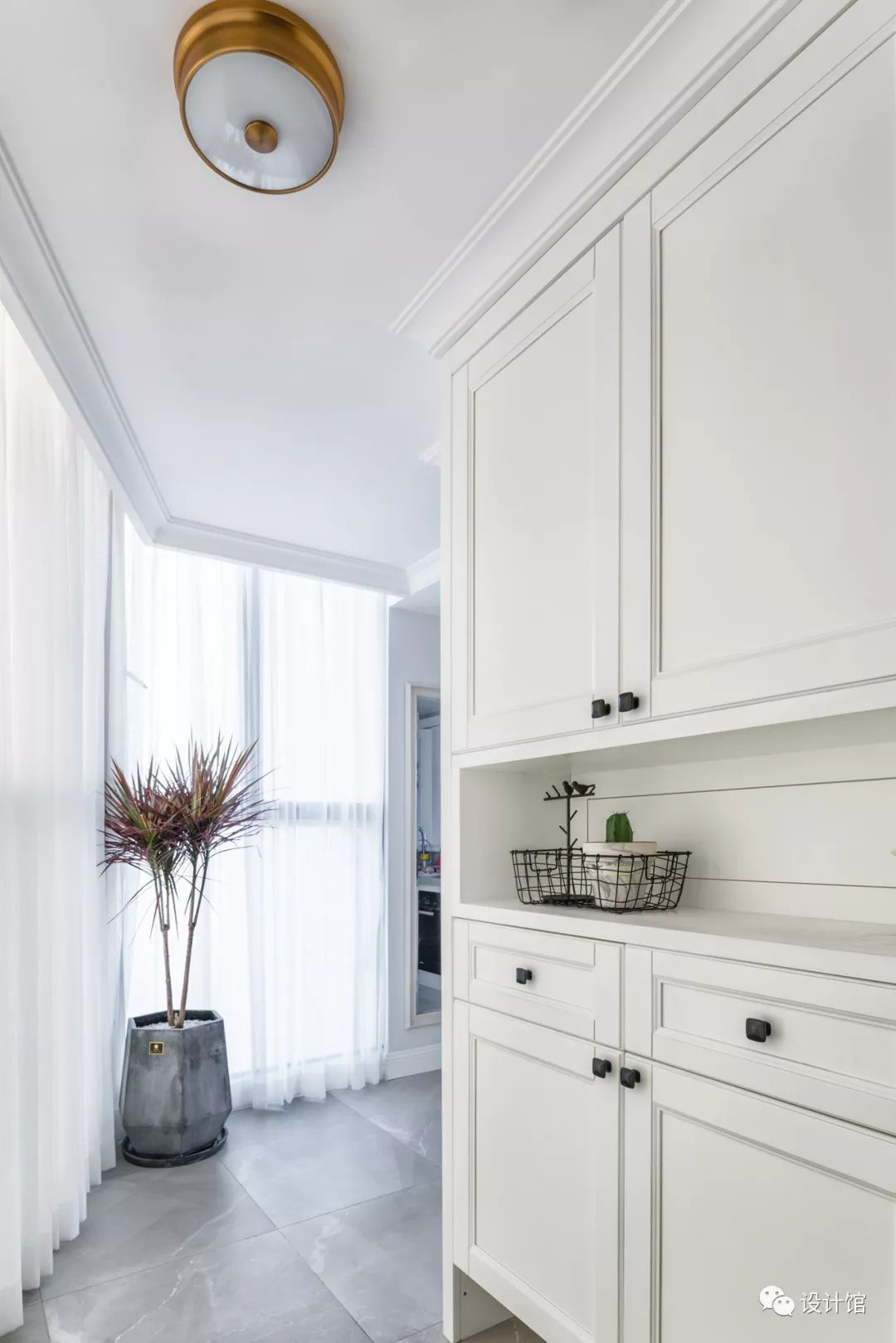 126㎡现代美式，蓝灰色的轻奢