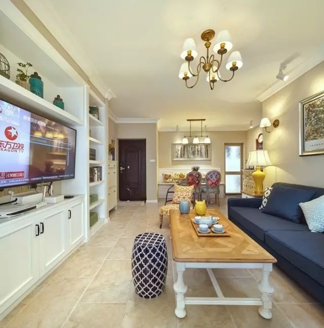 74平美式乡村两室一厅小户型装修，温馨的房子！