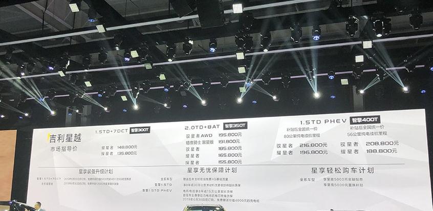 终于等到你！吉利星越售价1358万元起