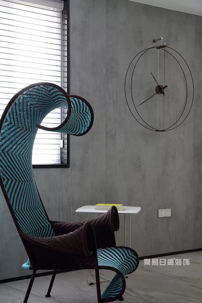 蓝色才是轻奢的味道 #130㎡都市轻奢