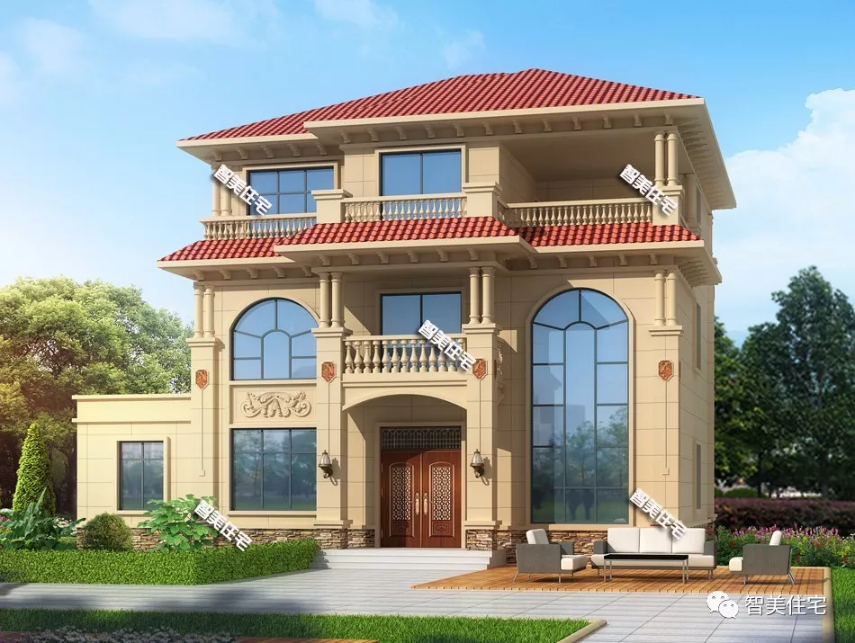 15.2×11.8米农村别墅，施工没难度，造价42万