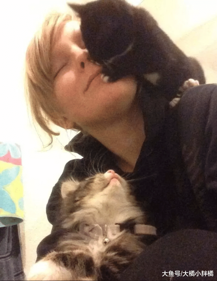 盲猫赶走毒蛇保护孩子，却意外让自己收获新家，它很喜欢亲吻家人