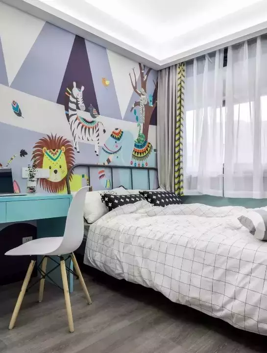 参观同事家100㎡新房, 头次见冰箱放玄关, 灰白色调怎么看都高级!