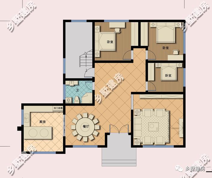 2款15X12米的二層別墅，美觀時尚，農村建了很氣派！