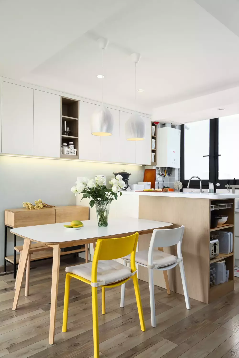 116平的北歐風三居室，房子不是很大，但收納很充足