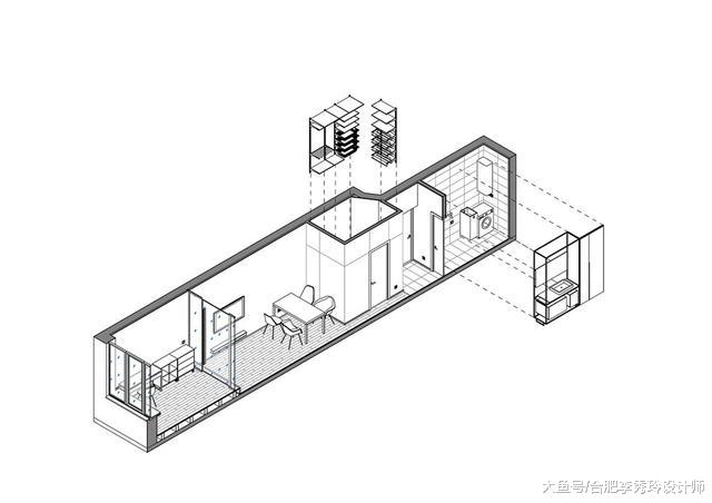 单亲妈妈带孩子住35㎡老房，厨房放玄关阳台抬高20公分，终于有卧室了