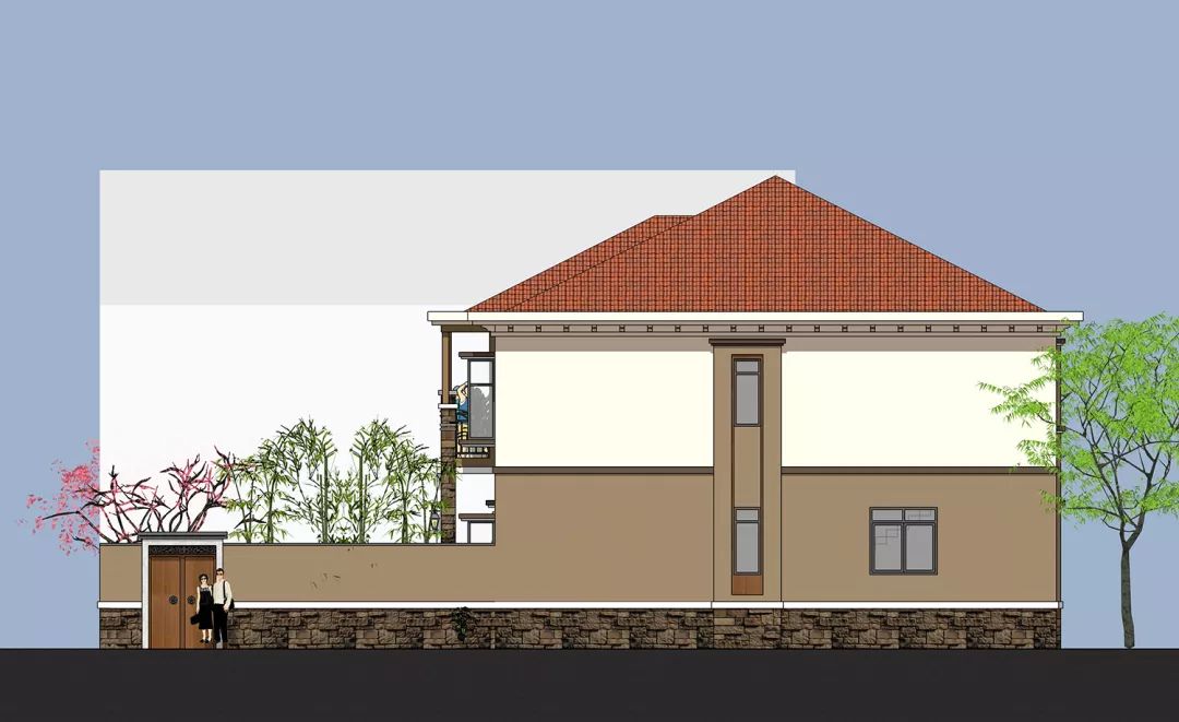 家有俩兄弟的看过来，送你一套欧式风格的双拼别墅