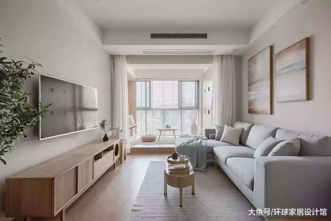 70m2小戶型，裝成休閑MUJI風，老婆說真的很治愈！