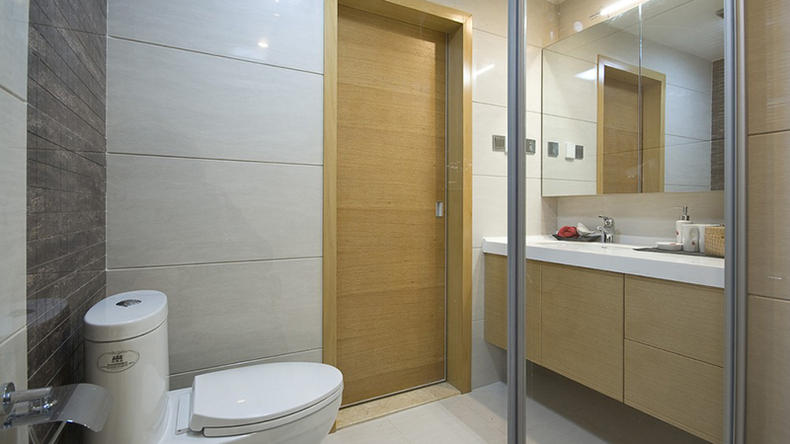 卫生间不到5㎡，巧妙做干湿分离