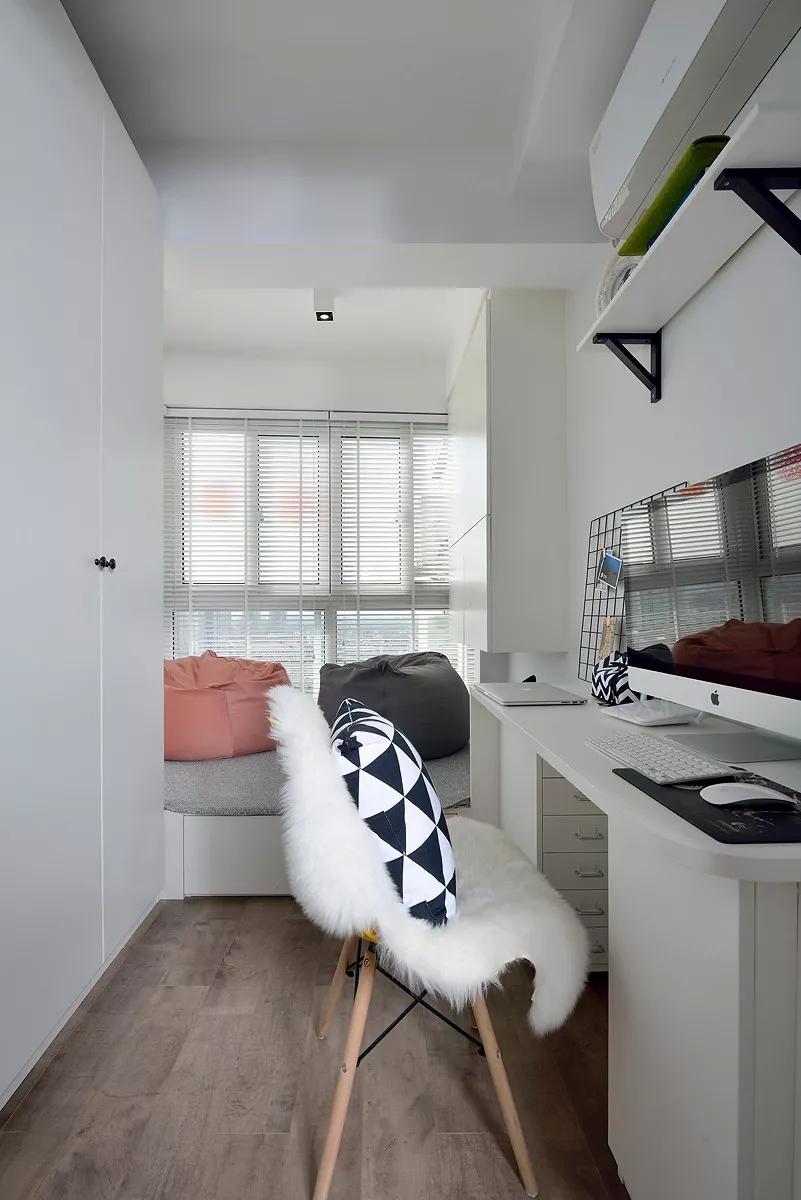 使用面积62平米的两居室，简约北欧风装修，开门就被吸引住了!