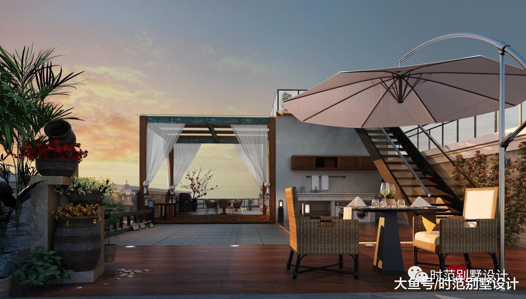 13x17米多露台阳台三层现代风格别墅, 6室3厅, 适合你吗?