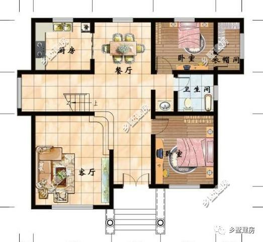 農村自建三層別墅，占地120平，好看大氣，鄰居都夸好！