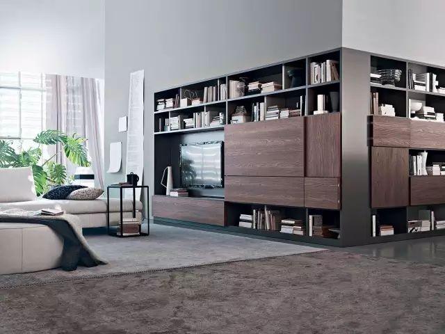 別再去買電視柜了，現在大家都喜歡把電視背景墻這樣設計