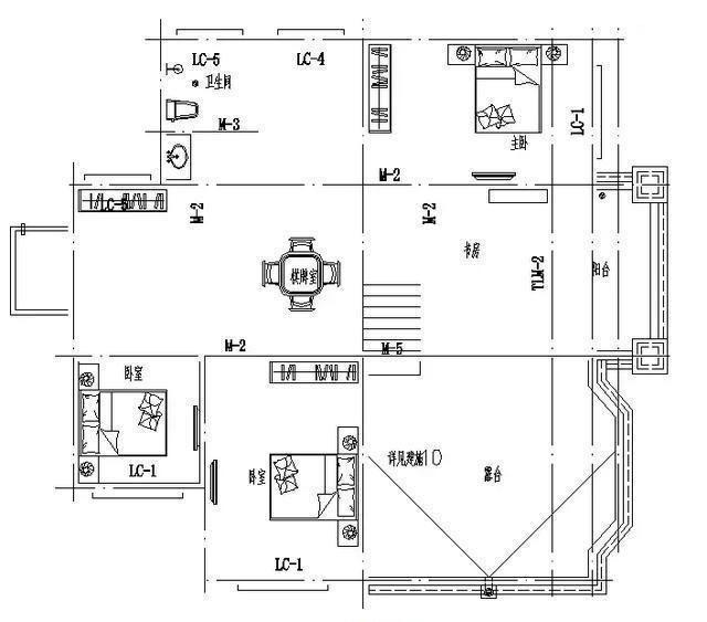 农村二层轻钢别墅设计图，外观漂亮，简单大方，方便实用