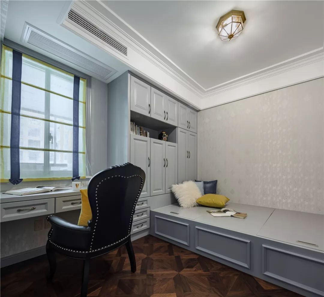 80㎡现代美式，稳重与跳跃，混搭出华丽的优雅