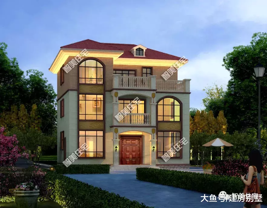 开间11-12米之间的农村别墅，第一款户型是新晋的网红