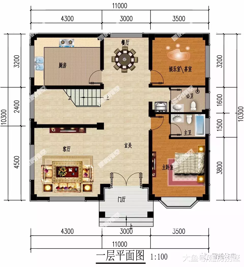 平屋顶设计的四层农村别墅，不仅美观，比做斜屋面省下不少钱