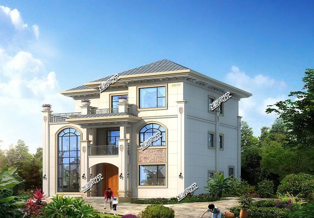 在风光秀丽的农村，建一栋气派别墅，想想都觉得很美