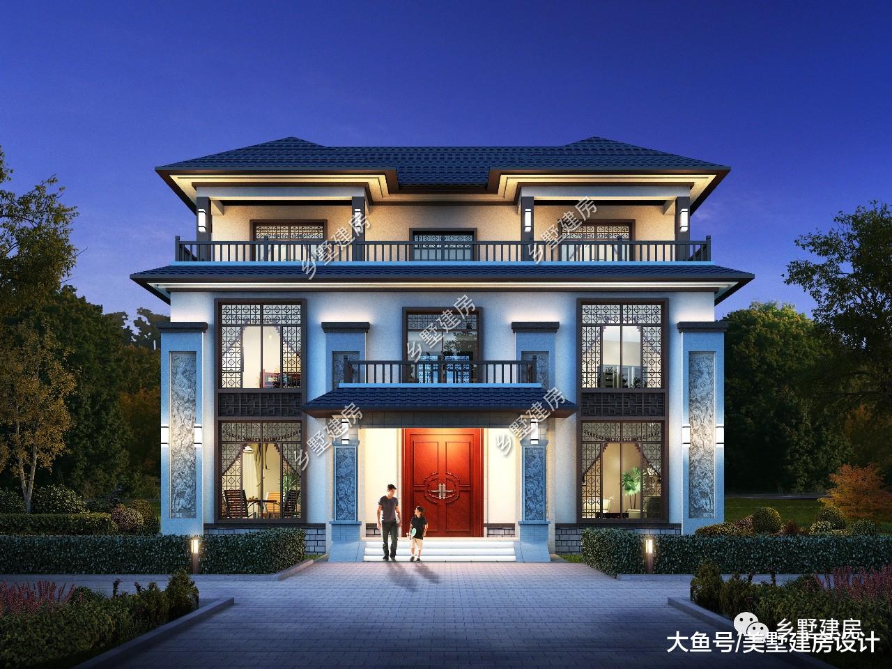 富贵还乡时就选这款中式别墅，端庄典雅，建上一栋在乡村很实用