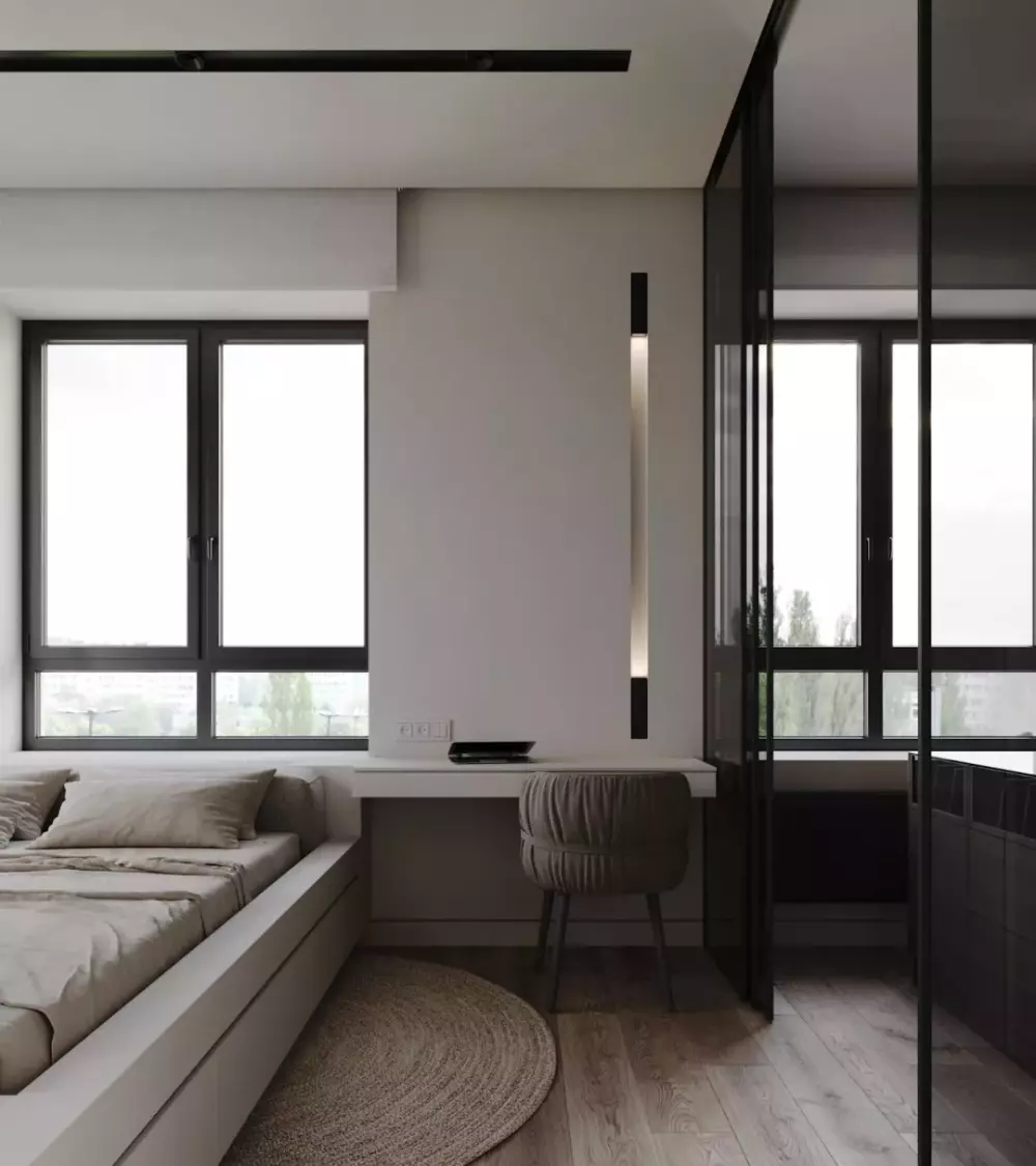 杭州的66平极简风小户型, 一两人居住的舒适小窝