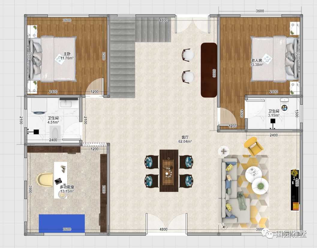 黑白灰的简制之美，打造现代极简风的乡村别墅！