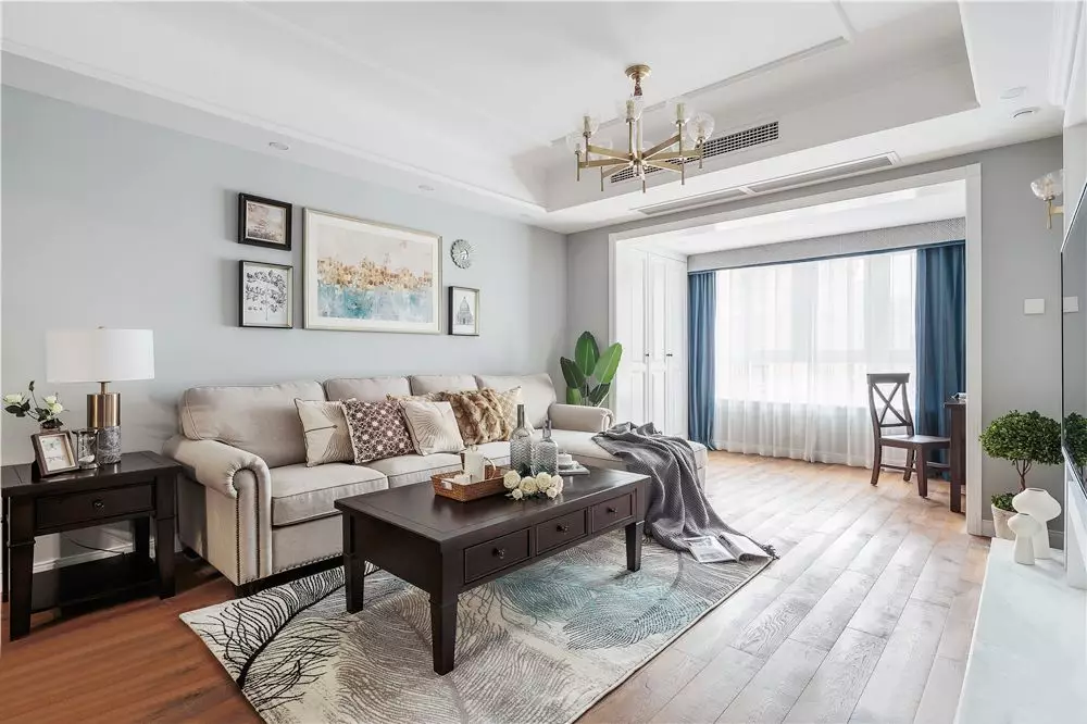 116㎡简约美式风三居室，注重实用的同时设计也很美！