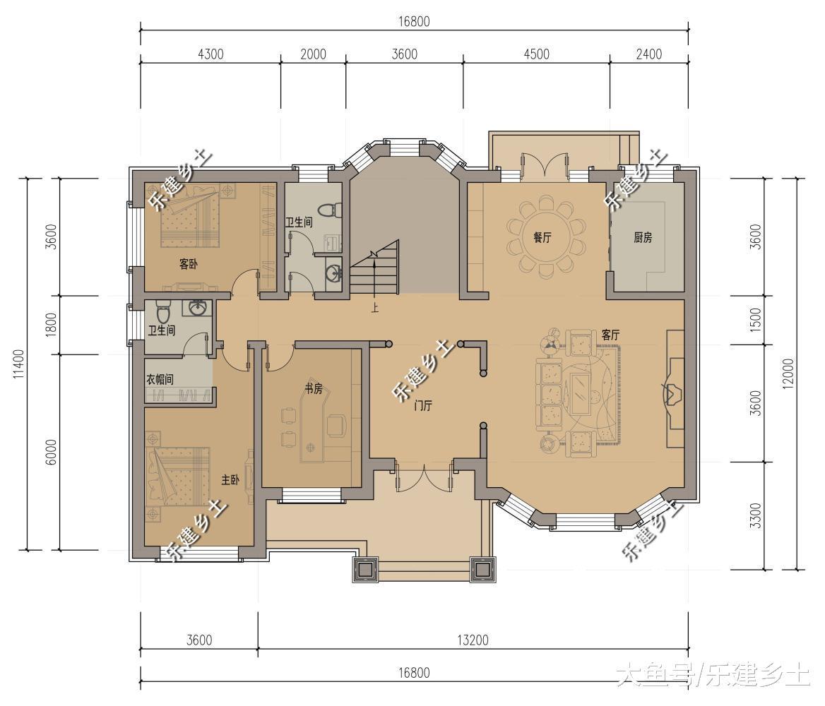 三層多露臺自建房別墅設計，歐式風格，輕奢大氣