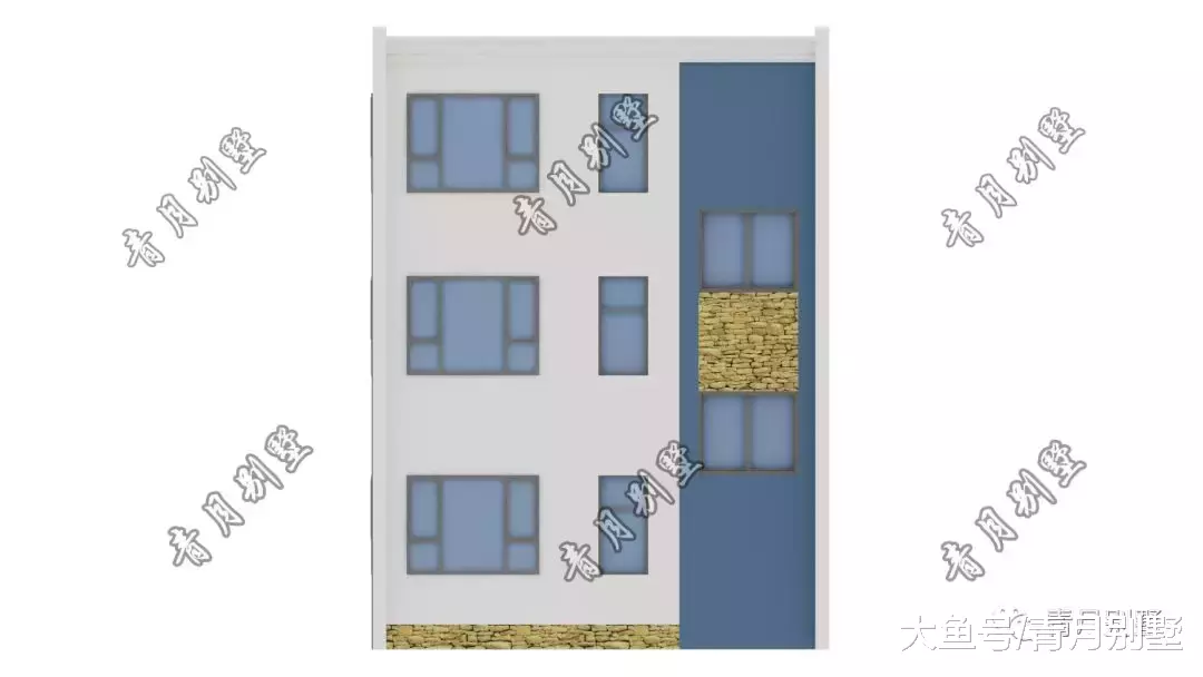 8米×11.7米三层精致现代小别墅，小面宽也可以美得冒泡