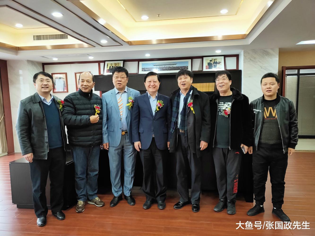 卢候光张旭明邀请张国政观礼澳门西安商会西安联络处揭牌仪式